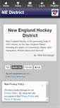 Mobile Screenshot of newenglandusahockey.org