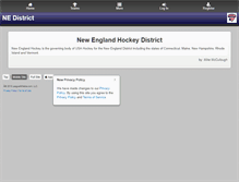 Tablet Screenshot of newenglandusahockey.org